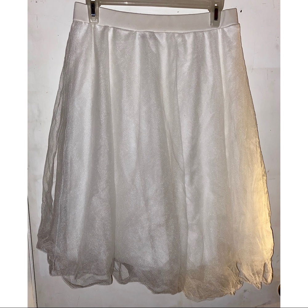 Charlotte Russe white tulle princess skirt